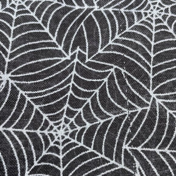 Black Spiderweb Semi Sheer Oblong Scarf - Picture 6 of 6